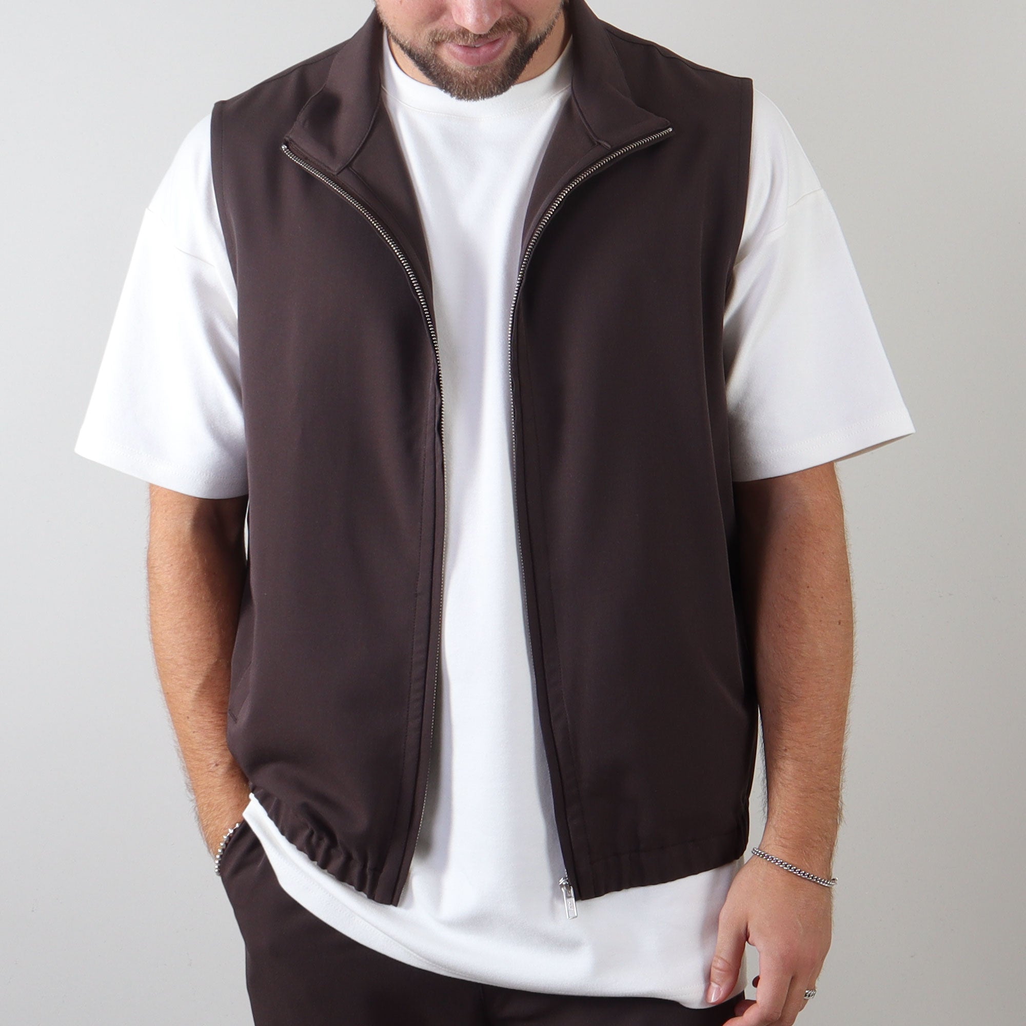 PRJCT bodywarmer 2 brown