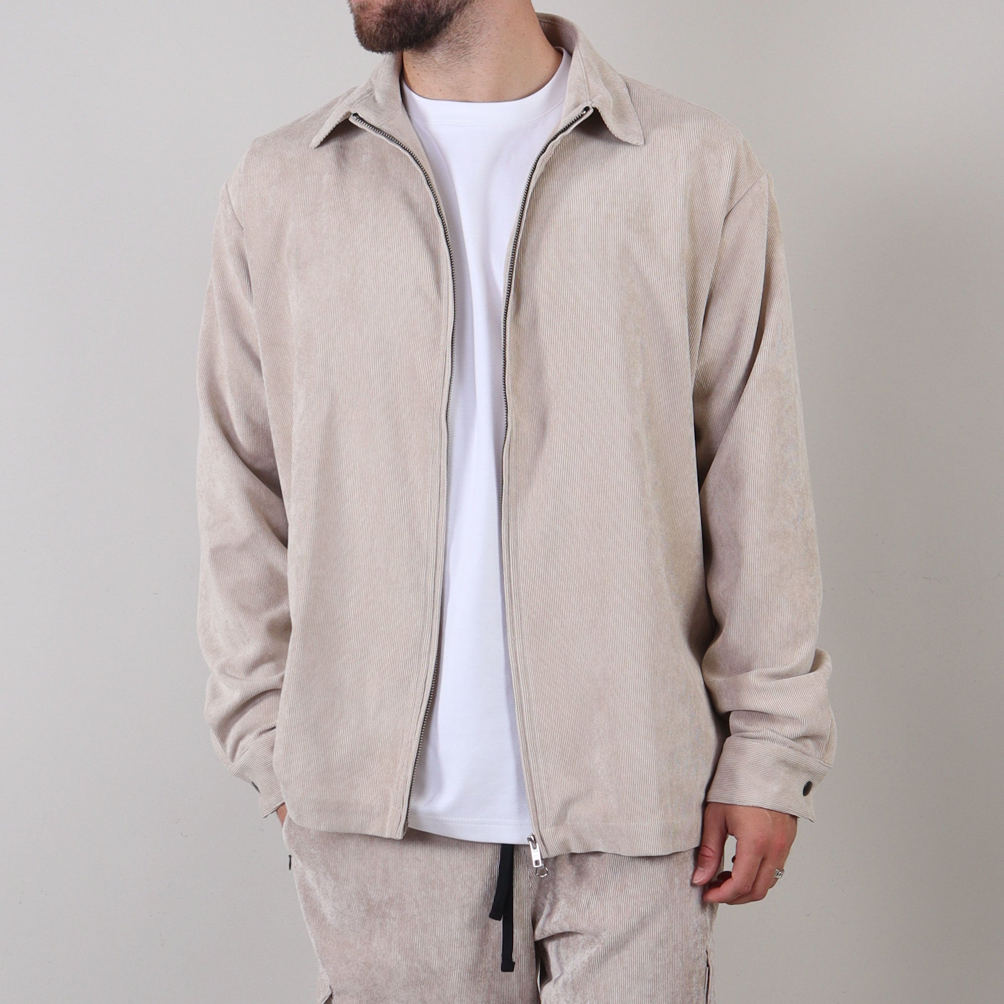 PRJCT Corduroy jacket beige