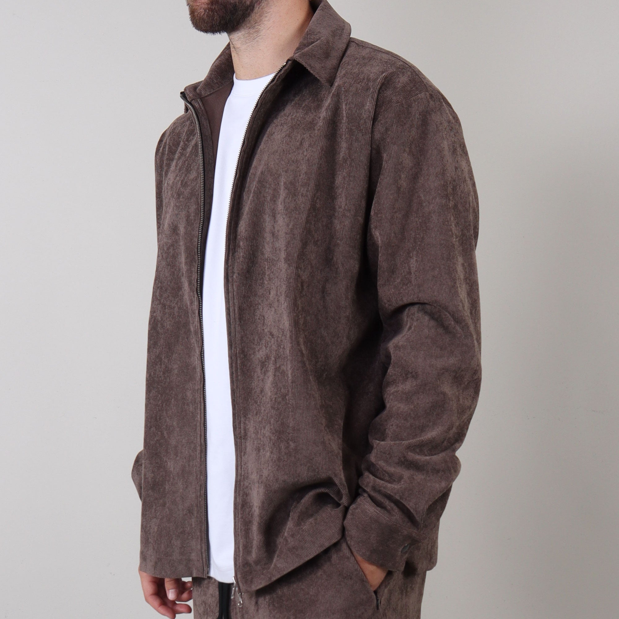 PRJCT Corduroy jacket brown