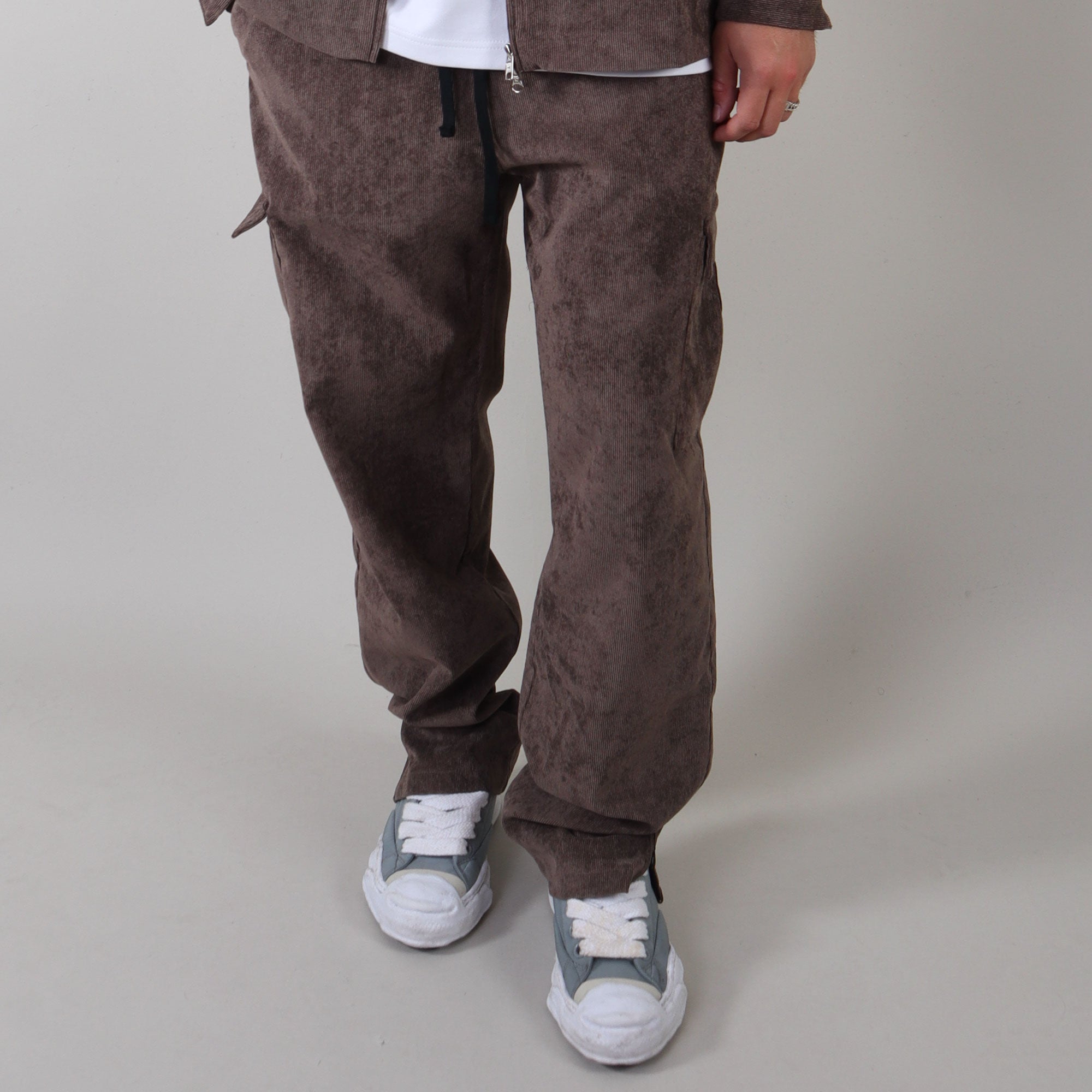 PRJCT cargo rib pants brown