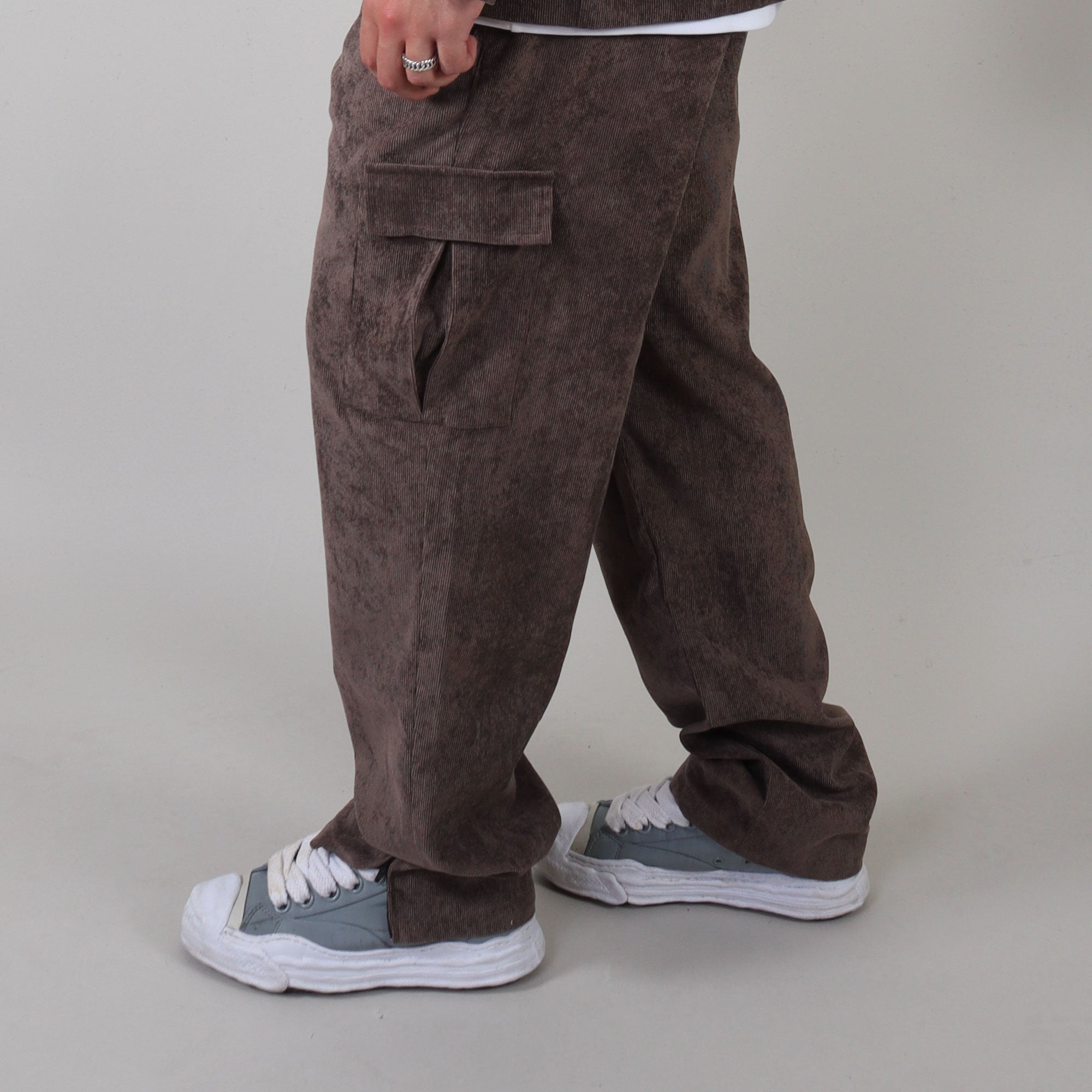 PRJCT cargo rib pants brown