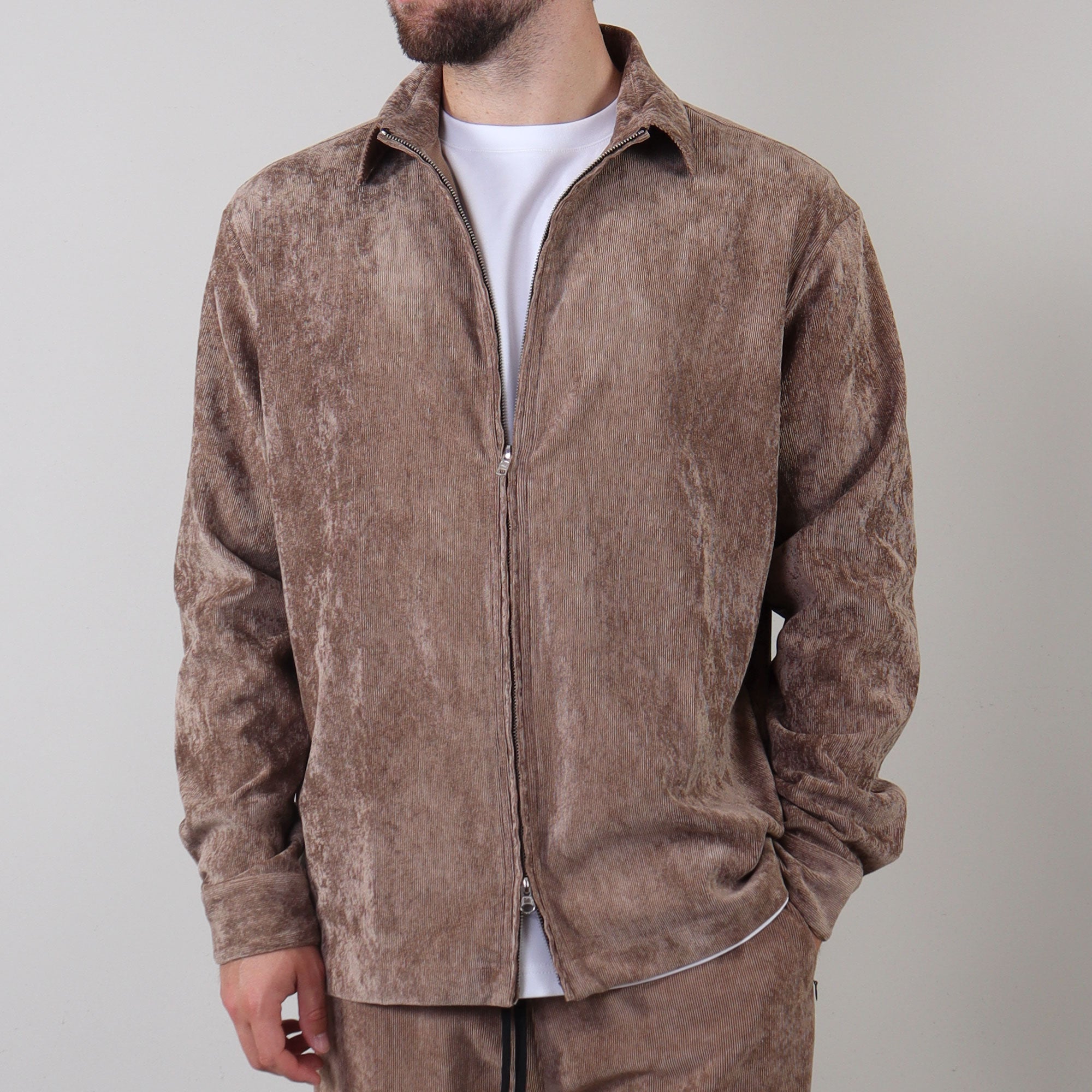 PRJCT Corduroy jacket light brown