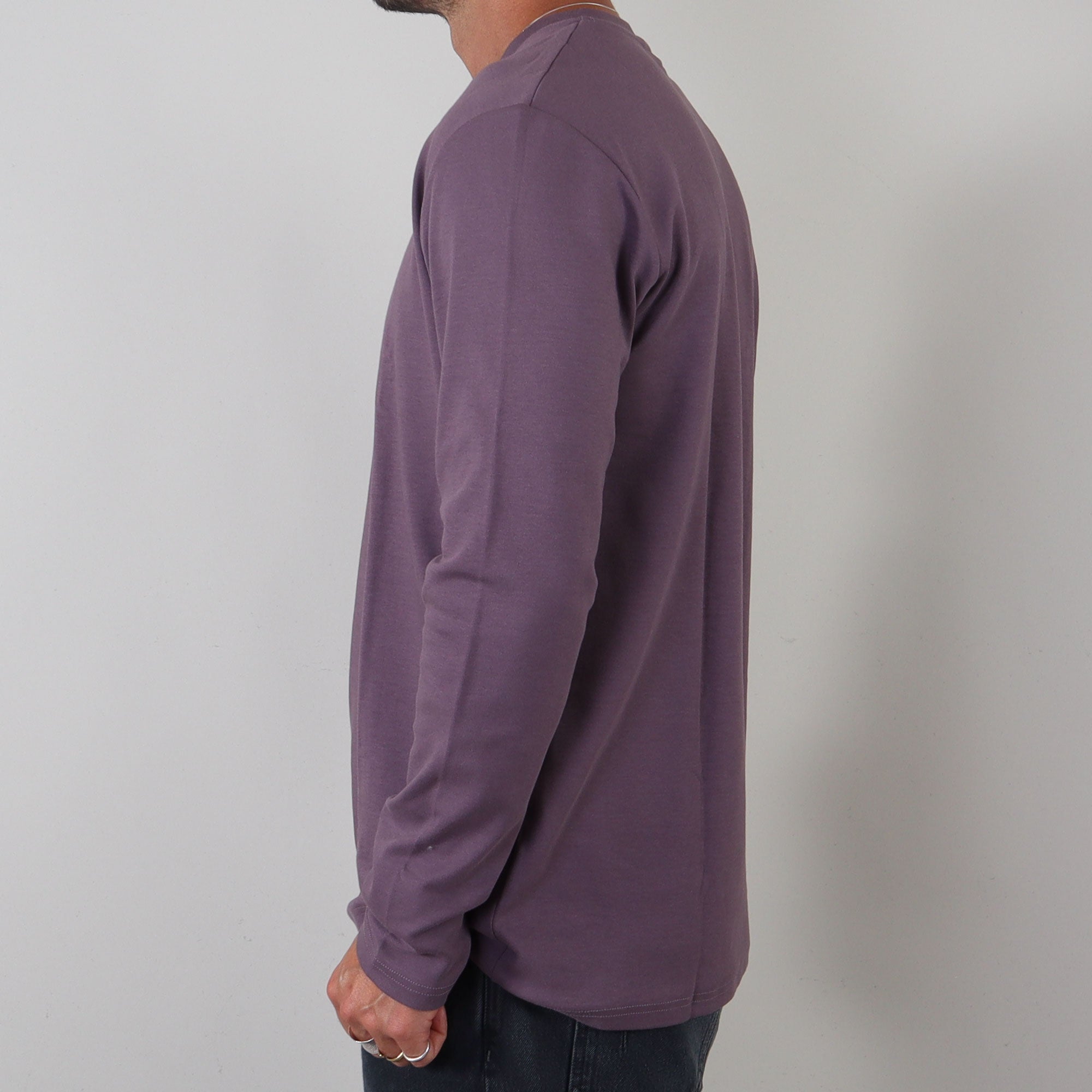 Essential Basic Tee long sleeve purple