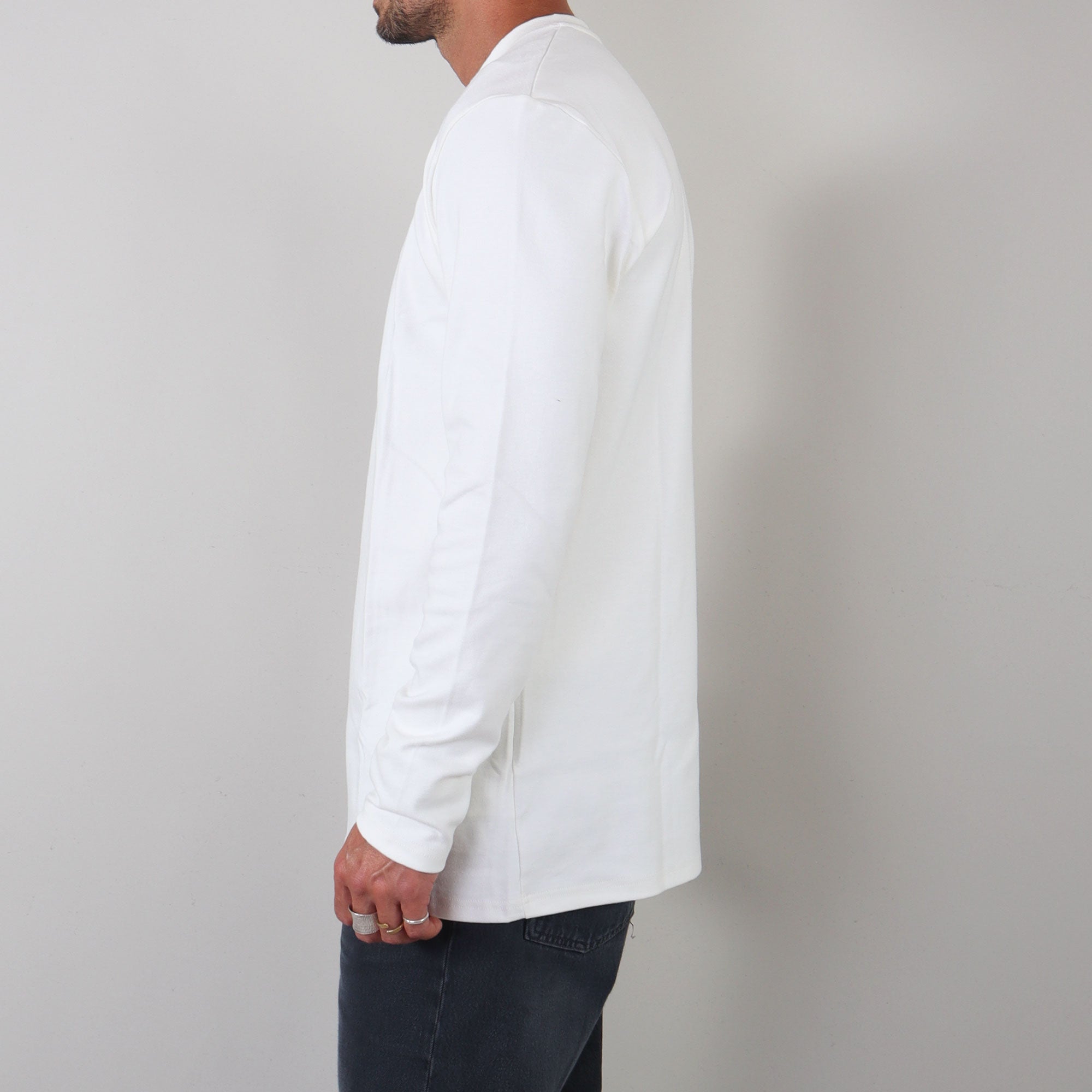 Essential Basic Tee long sleeve white