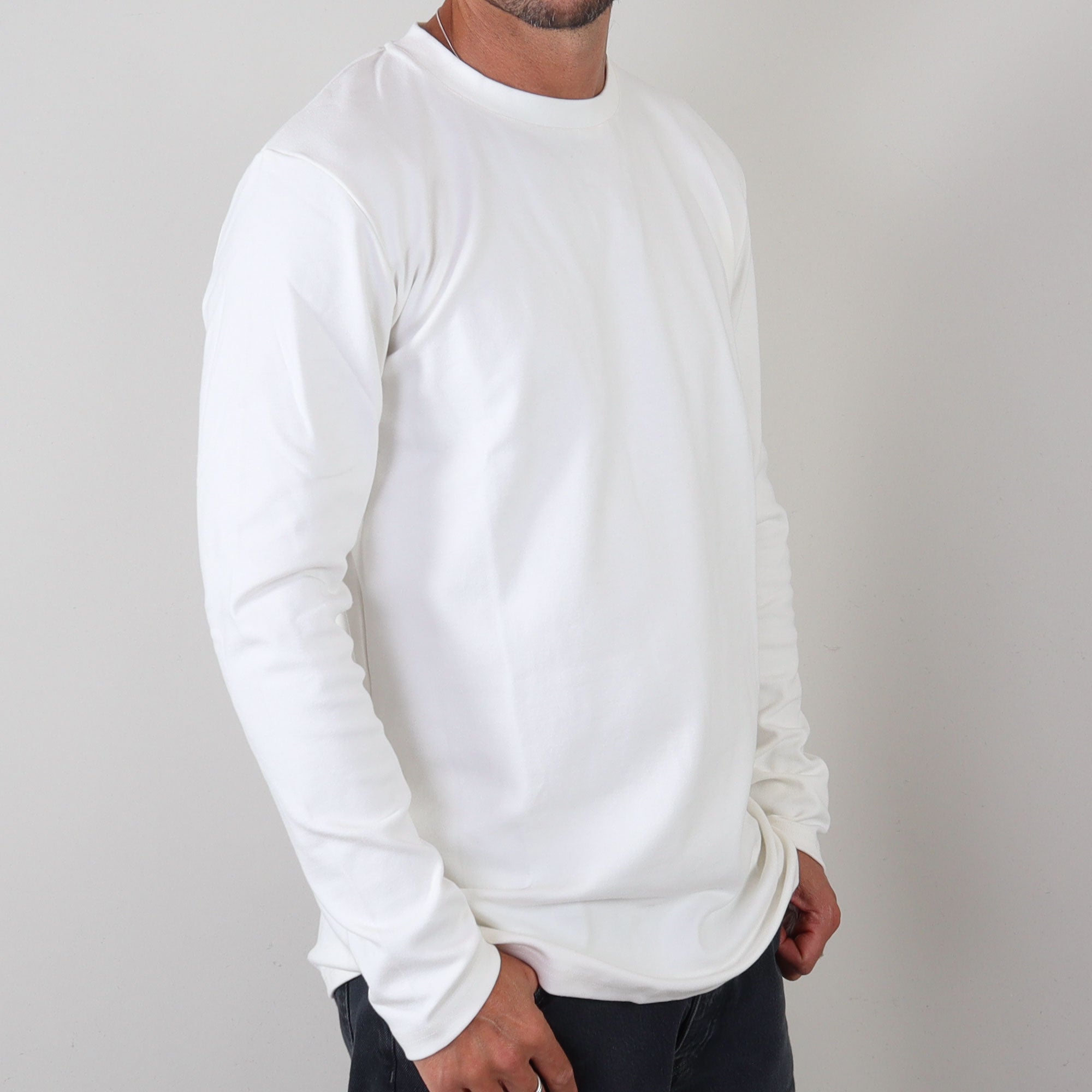 Essential Basic Tee long sleeve white